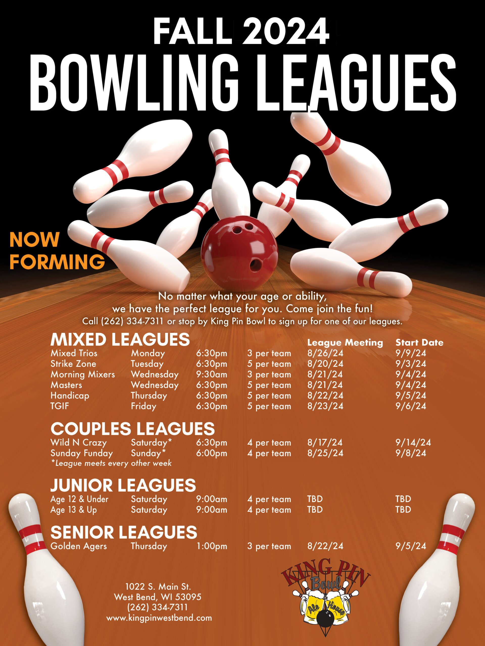 Fall 2024 Bowling Leagues